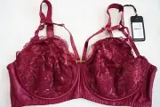 CITY CHIC Bra Size 20DD / 42DD Strappy Lace Sexy Lingerie SOFT CUP