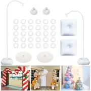 Balloon Arch Kit 8FT & 6FT, Adjustable Half Arch Balloon Stand with Base, Ben...