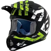AFX "FX-17 ATTACK" MOTORCYCLE HELMET OFFROAD MX ATV BLACK/GREEN- PICK SIZE