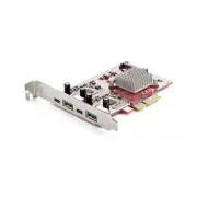 Startech Usb Adapter Pci Express X4 Plug In Card Red