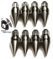Nickel Speaker Spike, Stand Foot, Speaker Cone, Isolation Spikes Set of 8