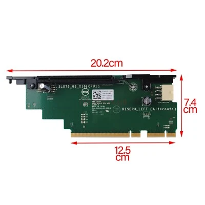 New DELL PowerEdge R730 R730xd PCIe x16 SLOT 6 RISER 3 LEFT 800JH CARD GPU