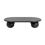 Maxine 140cm Oval Coffee Table Black