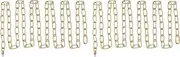 uxcell 10 Ft Light Fixture Chain, 2 Set Lighting Chain Metal Looping Link with Quick Link Screw Lock Connectors Up to 110 lbs for Pendant Lights Chandeliers Swag Lights, Bronze