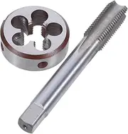 DOITOOL 1 Set Metric Tap and Die Set x 1.5mm Steel Screw Tap Kit for Automotive Repair