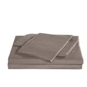 Royal Comfort Kensington 1200 Thread Count 100 Cotton Stripe Quilt Cover Set -