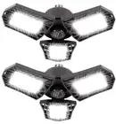 LED Garage Lights - 6000 Lumen 6500K Daylight 60W, Three Leaf Led Garage Ceil...