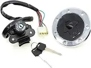 Motorbike Ignition for Kawasaki ZX6R ZX9R ZX7R ZX7RR ZZR400 ZZR600 Motorcycle Ignition Switch Fuel Gas Cap Seat Lock Key Set Ignition Switch