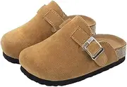 [dubuto] Kids Boston Cork Clogs for Boys Girls Dupes Slip-on Potato Shoes Footbed Cork Clogs and Mules Toddler Little Kids Baby Cute House Slippers for Indoor Outdoor