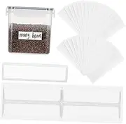 HAPINARY Storage Labels 60pcs Adhesive Label Sleeves Binder Pockets for Inventory Office Classroom Kitchen