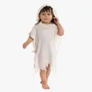 Bamboo Beach Poncho For Kids, Hooded Bath Towel, Poncho Bathrobe Swimming Beach