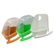 Bird Cage Feeder Parrot Water Hanging Bowl Feeder Box Plastic Food Container