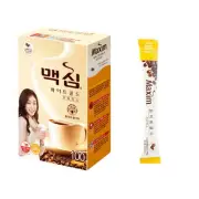 Korean Instant Coffee Mix Maxim White Gold 160 Sticks Advertised by Yuna KIM