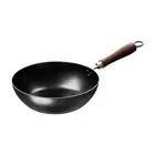 Small Work Flat Bottom Traditional Non Coated Easy to Clean Chinese Wok