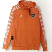 BNWT Adidas HOUSTON DYNAMO 2010/11 Football Soccer Hood Zip Track Jacket - XL