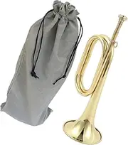 Generic Bugle Instrument for Orchestra, Solid Copper And Brass Design, Style B
