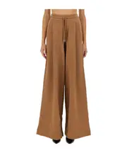drawstring casual pants XS Brown