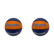 2x Regent Swish Indoor/Outdoor Basketball Size 5 Synthetic Rubber ORG/BLU