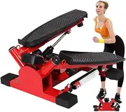 Multifunctional Hydraulic Stepper, Mini Stepper Fitness Cardio Exercise Trainer, Intelligent LCD Display, Suitable for