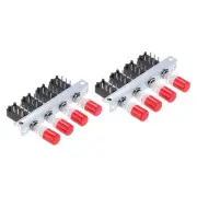 2pcs 50MA DC 30V 6 Pin 4 Position Soldering DPST Push Button Power Switch