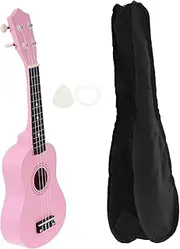 UPKOCH Ukulele Toys for Boys and Girls 21'' Boys and Girls Beginner Guitar Mini Ukulele Musical Instrument Pink