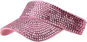 [Wharick] Sunscreen Hat Anti-UV Empty Top Women Running Cycling Visors Hat Fashion Accessories Pink