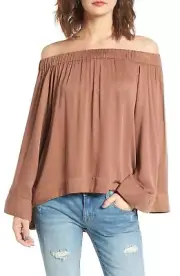 One Teaspoon Bowie Off The Shoulder Top Women’s Size XS L97646