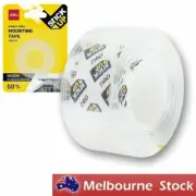3x Deli Double-Side Mounting Tape 25.4mm x 1.5m Removable Strong Tape Gel Clear