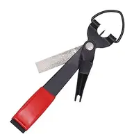 Fishing Clippers with Retractor,Stainless Steel Fishing Pliers Hook Removers - Non-Slip Pliers & Hook Removers, 4 in 1 Fly Tying Equipment, Hunting Products