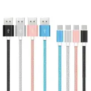 USB C Type-C Cable Braided Fast Charger Sync Charging Cord For Samsung Phones