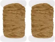 uxcell Chenille Fly Tying Total 10 M, 2 Pack Rayon Chenille Fly Tying Materials Line Fly Thread Supplies for Making Fishing Hook Jig Making Fly Patterns Fly Fishing, Olive