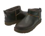 UGG CLASSIC ULTRA MINI LTHR MEN BOOTS SUEDE IRONWOOD US 10 /UK 9 /EU 43