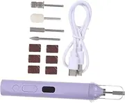 ERINGOGO Electric Nail Drill Machine Pen with Quick Dry Lamp Portable Nail Grinder for Manicure Essential Nail Accessories for Home Salon Use Light