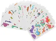 WOFASHPURET 20 Sheets Dinosaur Tattoo Sticker Cartoons Waterproof Stickers Nail Sticker Temporary Tattoo Dinosaur Makeup Stickers Dinosaur Temporary Cute Stickers Water Transfer Paper