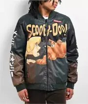 Members Only Scooby Doo (Sz; XL) Bomber Jacket (Olive Green) - New W/ Tags