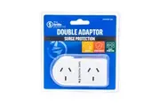 The Brute Power Co Flat Right Double Plug Surge Protector Indoor Socket Adaptor