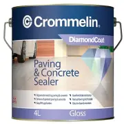 Crommelin DIAMONDCOAT PAVING & CONCRETE SEALER 4L–Gloss, Satin Or Natural Finis