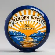 Golden West 13.5" Gas Pump Globe w/ Dark Blue Plastic Body (G137)