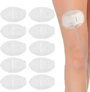 Lnngub 10 Pcs Catheter Stabilization Device, Urinary Catheter Leg Bag Holder Catheter Legband Holder Sticker Catheter Tube Holder Adhensive Catheter Leg Strap Hook and Loop,Catheter Supplies