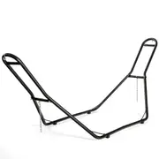 Double Hammock Chair Stand Metal Frame Outdoor Hanging Swing Chair Bed 2 Person Camping Garden Patio Beach w/2 Chains & 2 S-hooks