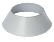 White Sparkling Glitter Christmas Tree Collar Ring 14" DIA Metal Skirt NEW W Tag