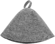 Generic Felt Sauna Hat Shower Caps Hats Felt Dry Cap Hair Bath Cap Hair Sauna Cap Gray Sauna Cap Sauna Room Hat Gray Bathroom Cap Gray Felt Bath Cap Bath House Hat Bath Hat Felt Cloth Grey