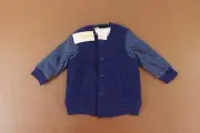 First Impressions Baby Boy Size 6-9 Months Blue Quilted Sherpa Lined Jacket NWT