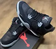 Sz 5Y-Brand New Air Jordan 4 Retro SE GS 'Black Canvas' DV0553-006