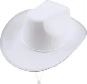 [APLVFFZH] Cowboy Hat Wide Brim Sunhat Cowgirl Hat for Camping Carnival Winter Costume Accessories