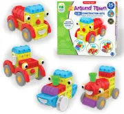 : Techno Kids 4-in-1 - Kids Moblie Vehicles Construction Combo Set Around Town