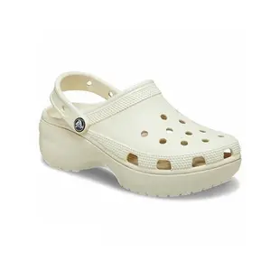 Crocs Classic Platform Clog W 女 奶茶 洞洞鞋 厚底 卡駱馳 涼拖鞋 2075212Y2