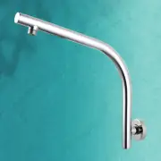 Bath Round Gooseneck Shower Arm Extension Wall Mounted Stainless Steel Chrome