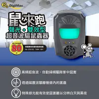 在飛比找蝦皮購物優惠-【DigiMax】鼠來跑雙效型超音波驅鼠蟲器 超音波 驅鼠 