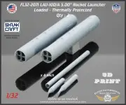 1/32 Flying Leathernecks FL32-2071 LAU-10D/A 5.00" rocket launcher, loaded - TP